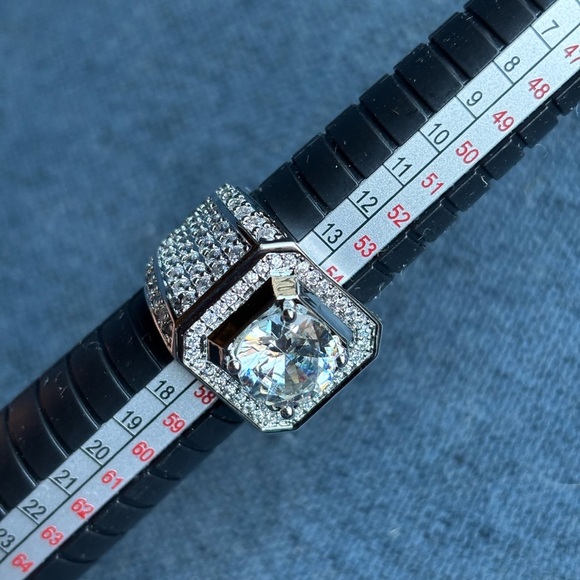 Men’s Zirconia .925 Sterling Silver - Picture 6 of 10